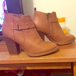 Brown booties !
